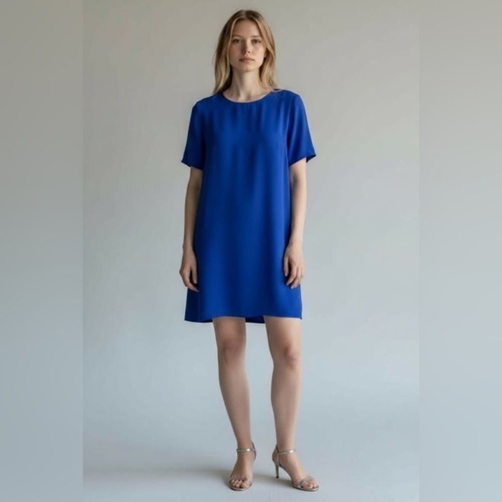 Olivaceous Royal Blue Mini Dress